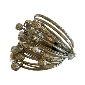 American Glamour Gold Tone Set of 20 Bangles